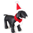 Christmas Cute Set Cat Puppy Red Hat With Muffler Fashion Gift M I5O2