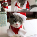 Christmas Cute Set Cat Puppy Red Hat With Muffler Fashion Gift M I5O2