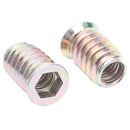 125pcs M4/M5/M6/M8/M10 Furniture Hex Drive Head Nut Threaded For Wood Inser