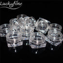 50Pcs Cosmetic Bag  Empty Jar Pots Eyeshadow Makeup Face Cream Lip Balm Container 3ml