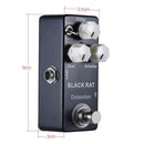 Mosky Black RAT Distortion Mini Guitar Effect Pedal