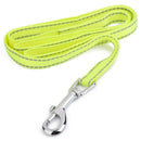 Reflective Lining Pet Dog Lead Leash with Clip (2.5cm, Yellow) E1K9