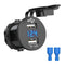 USB Car Socket 12V Car Charger 5V 4.2A Dual USB Car Charger Waterproof Car  I3U2