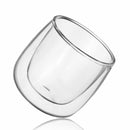 Clear Double Layer Insulated Water Coffee Cup Heat Insulation Transparent Glass Tea Cup