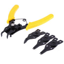 4 in 1 Snap Ring Pliers Plier Set DIY Circlip Combination Retaining Clip Je K5A6