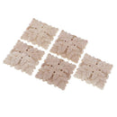 5 pcs Sculpte Wood Floral square European style Sculpture wall lamp House D A6N2