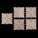 5 pcs Sculpte Wood Floral square European style Sculpture wall lamp House D A6N2
