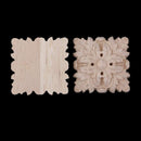 5 pcs Sculpte Wood Floral square European style Sculpture wall lamp House D A6N2