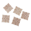 5 pcs Sculpte Wood Floral square European style Sculpture wall lamp House D A6N2