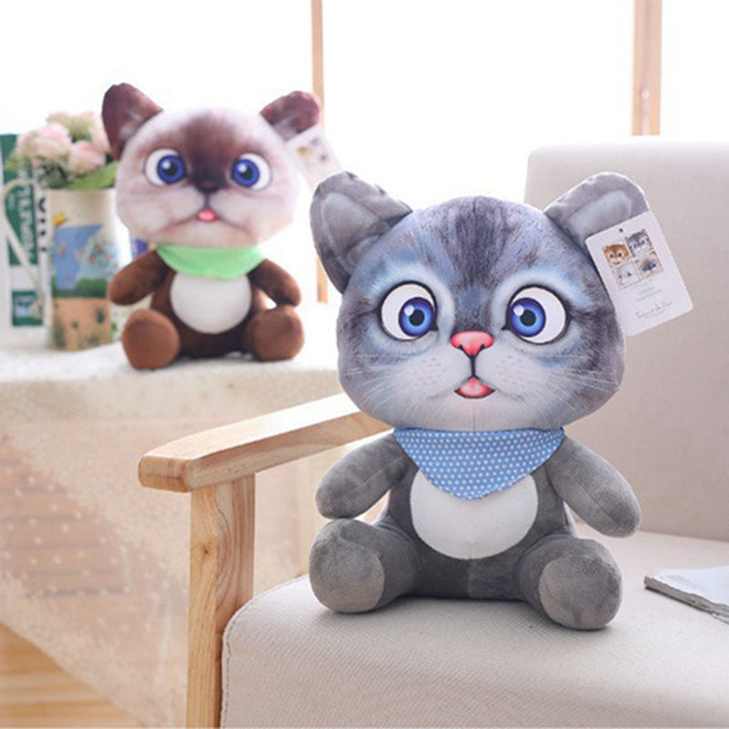 20/30 CM Cute Soft Stuffed Cat Seat Dolls Pillow Cushion Plush Animal Toy for Kids Gifts
