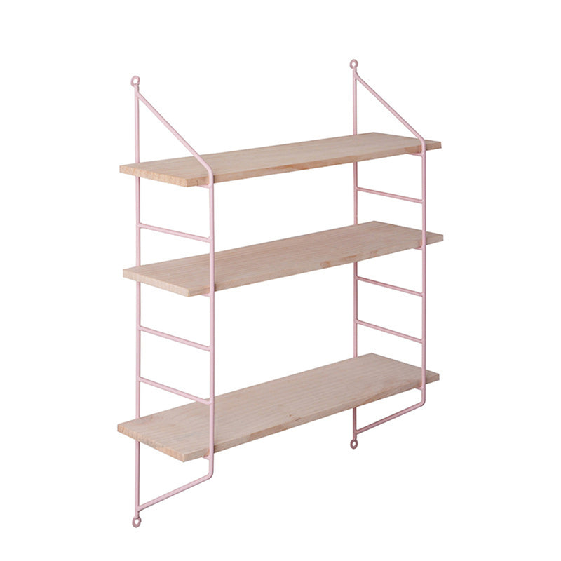 3-Tier Wall Mounted Iron Art Display Shelf Bookshelf Display Storage Rack