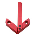 Aluminum Alloy Woodworking Center Scriber 45 Degrees Angle Line Caliber Ruler Wood Measuring Scribe Tool