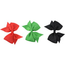 20pcs Big Hair Bows Boutique Girls Alligator Clip Grosgrain Ribbon Headband