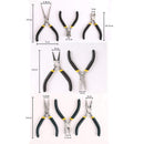 8PCs Mini Pliers Set, Long Nose with Teeth, Flat Jaw, Round Curve Needle Di J4I8