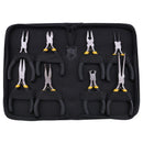 8PCs Mini Pliers Set, Long Nose with Teeth, Flat Jaw, Round Curve Needle Di J4I8