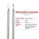 Cuticle Pusher Stainless Steel e-ShapeCuticle Peeler Scraper Remove Gel Nai U1D3