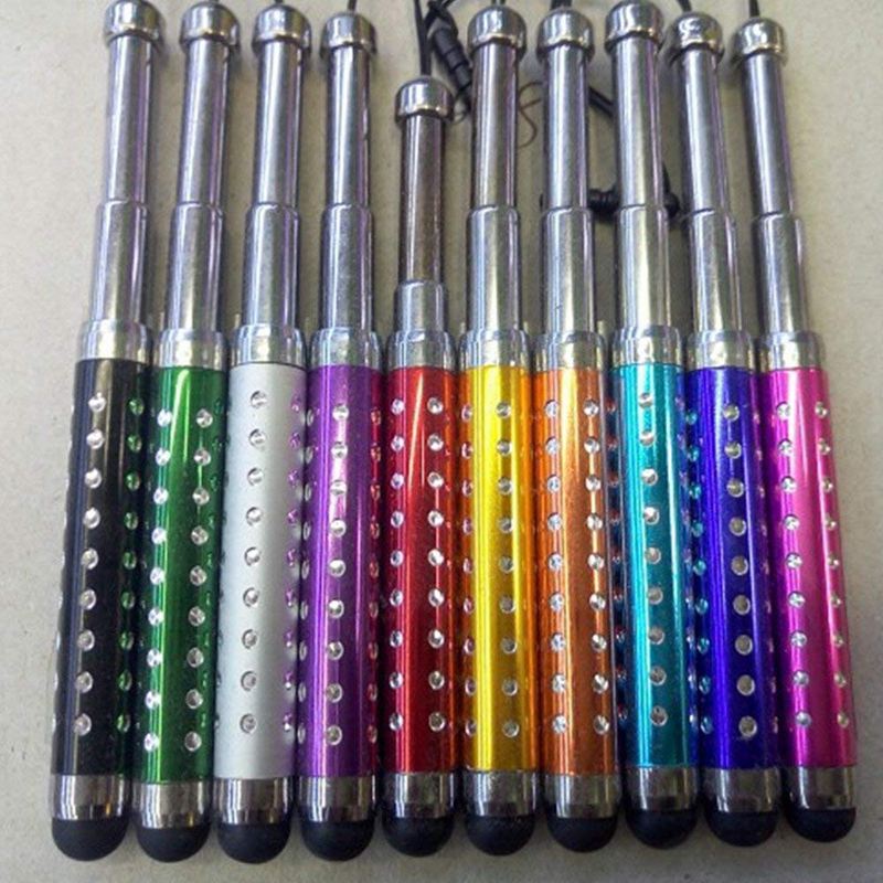 Retractable Stylus Pens Crystal Design x 10 - Suitable for Smartphones and  P3N3