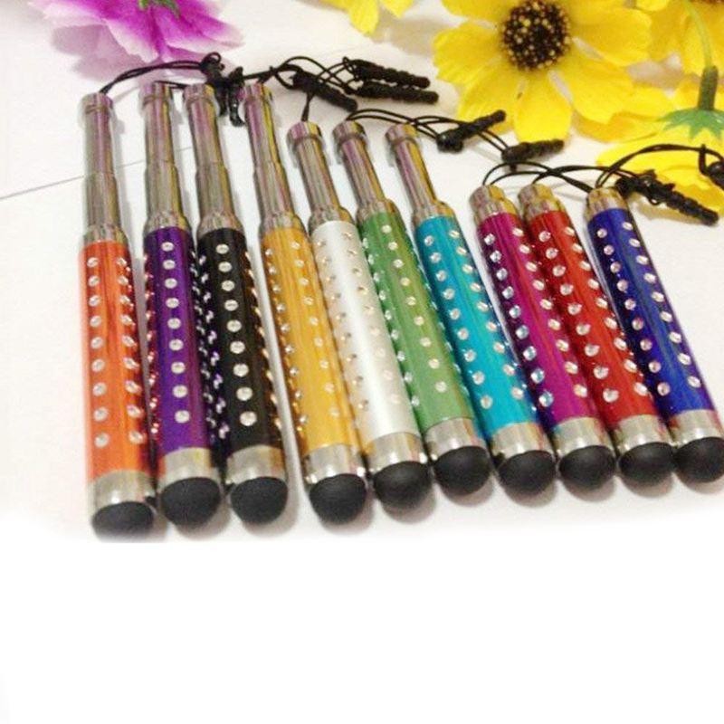 Retractable Stylus Pens Crystal Design x 10 - Suitable for Smartphones and  P3N3