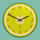 Creative wall clock, European minimalist wooden decorative clock, fruit Sec H4F6