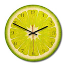 Creative wall clock, European minimalist wooden decorative clock, fruit Sec H4F6
