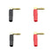 [4 Pack] Hi-end Copper Right Angle/90 Degree Screw Type Banana Plug / Speak Q8N4