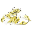 10pcs 4CM Soft Shrimp Fishing Lure Single Hooks Soft lure Realistic Grass S