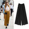 Spring Autumn Ladies Loose Streetwear Plus Size Elegant Femme Wide Leg Pant P4J2