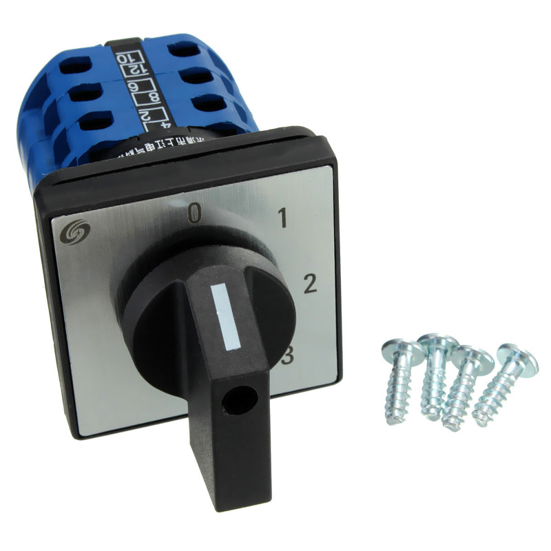12 Terminals 4 Positions Rotary Cam Changeover Switch