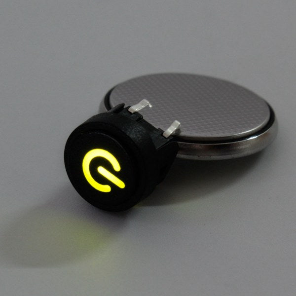 10Pcs Green LED Power Symbol Momentary Latching Switch LED Light Push Button SPST