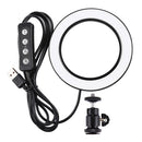 PULUZ PKT3036 6.2 Inch USB Controller Video Ring Light with 110CM Tripod Light Stand Dual Phone Clip for Tik Tok Youtube Live Streaming