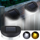 Solar Power 8 LED Wall Light Outdoor Waterproof IP65 Garden Fence Lamp