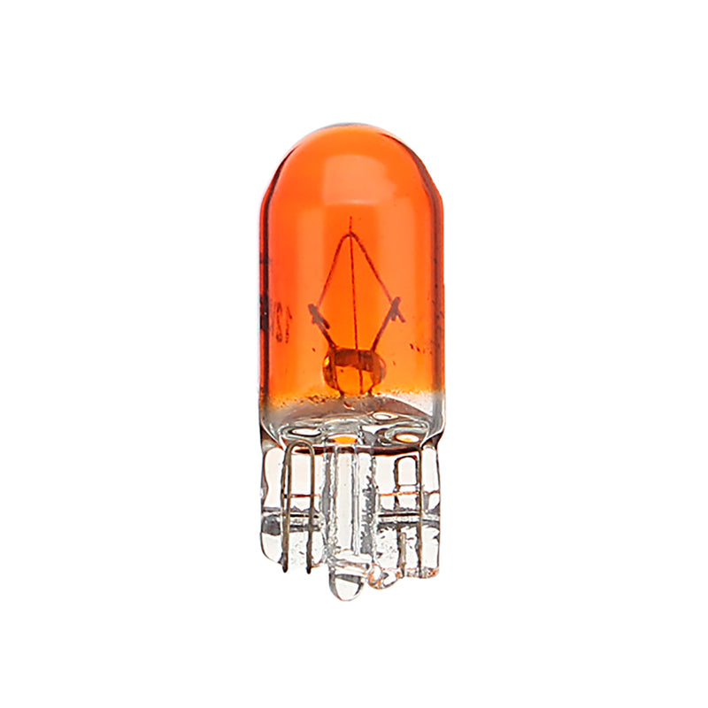 10pcs T10 Halogen 12V 5W Wedge Amber Car Dashboard Indicator Lights Bulbs Lamps for VW