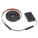 2M SMD5050 USB Battery Powered RGB Waterproof 60LEDs Black Base Strip Light DC5V