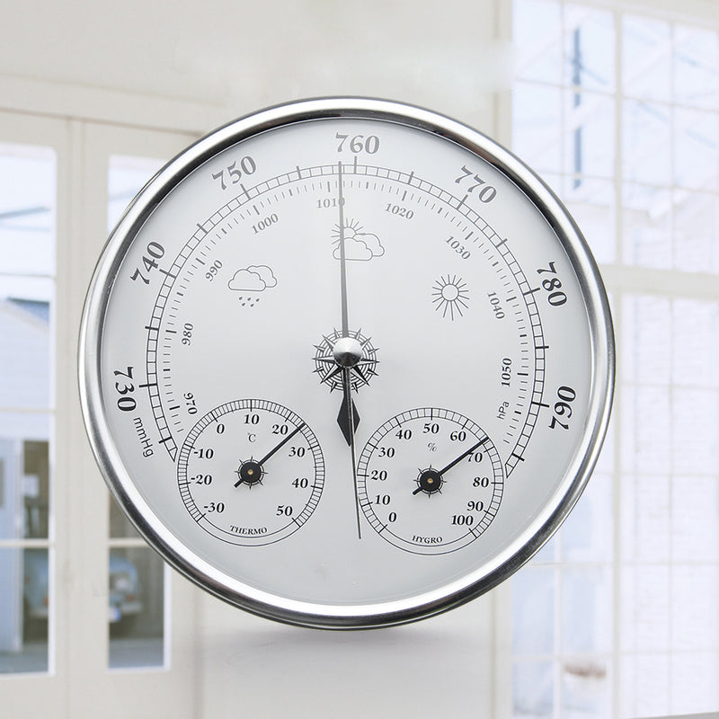 Wall Hanging Weather Forecast Thermometer Hygrometer Air Pressure Meter-30~+50 0~100%Rh 960~1060hPa