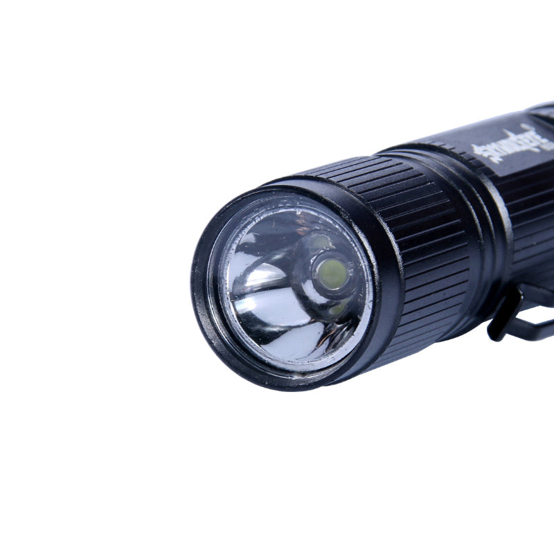 SKYWOLFEYE 6509 100LM Flashlight AA Battery LED Work Light Camping Hunting Emergency Lamp