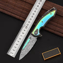 LAOTIE ZA14 205mm Stainless Steel Folding Knife Outdoor Hiking Survival Tools Kit Mini Pocket Knife