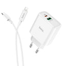 HOCO C57A EU Plug PD+QC3.0 Charger With Type C Cable for Tablet Smartphone