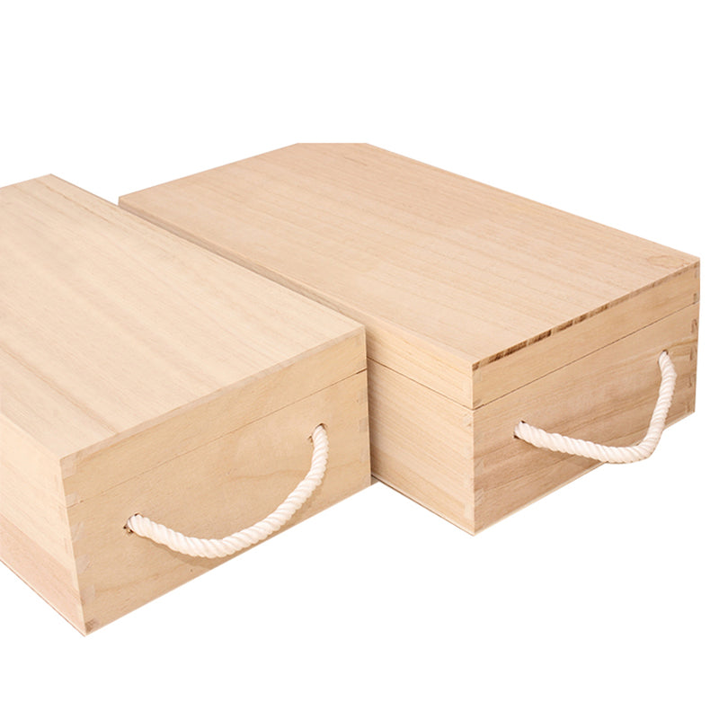 Unpainted Wooden W ine Box For 2 Bottles Craft Art Decoupage Gift Idea Display Box
