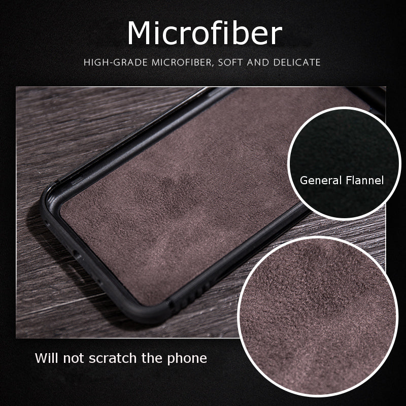 Retro Magnetic Absorption PU Leather Soft TPU Case for iPhone X