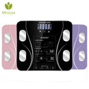 Mrosaa Body Fat Scale Floor Scientific Smart Electronic LED Digital Weight Body Index Bathroom Balance BMI Weighing Scales