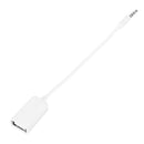 USB 3.0 Female To 3.5mm Male Audio Port Adapter White