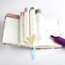 Floral Leather Cover Planner Notebook Daily planner Weekly Planner Monthly Planner Student Planner Day Planner Daily Deals School Planner Personal Diary Agenda Book Yearly Planner Pocket Planner Daymi