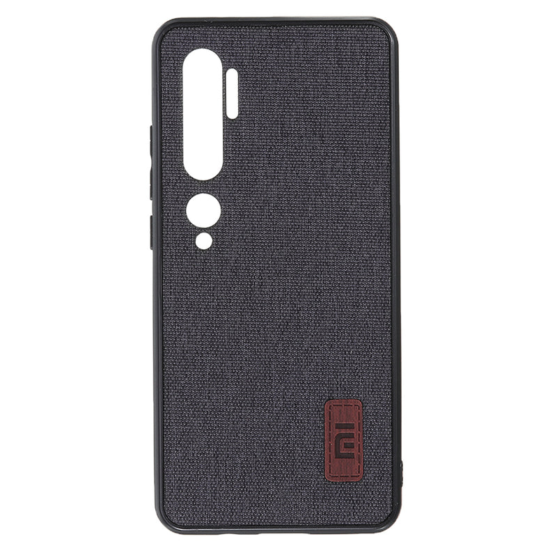 Bakeey Luxury Fabric Splice Soft Silicone Edge Shockproof Protective Case For Xiaomi Mi Note 10 / Mi Note 10 PRO/ Xiaomi Mi CC9 pro