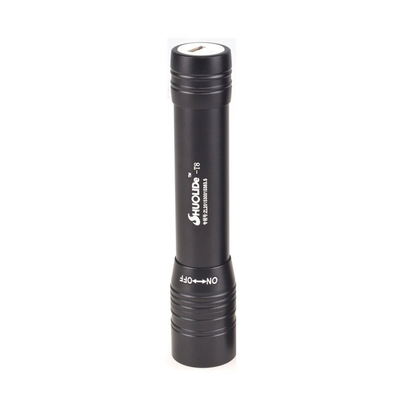 SHUOLIDE T8 XP-G R5 300Lumens Multi-function Portable LED Flashlight USB Output Power Bank 18650