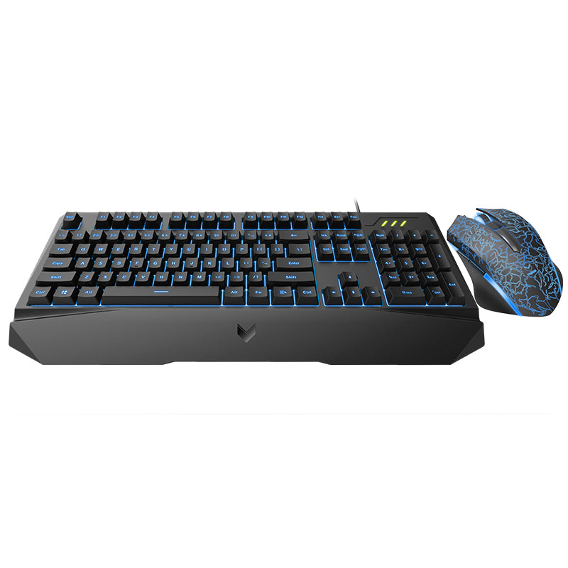 Rapoo V120S USB Wired 104 Key Backlit Gaming Keyboard and 6400DPI Optical Mouse Combo