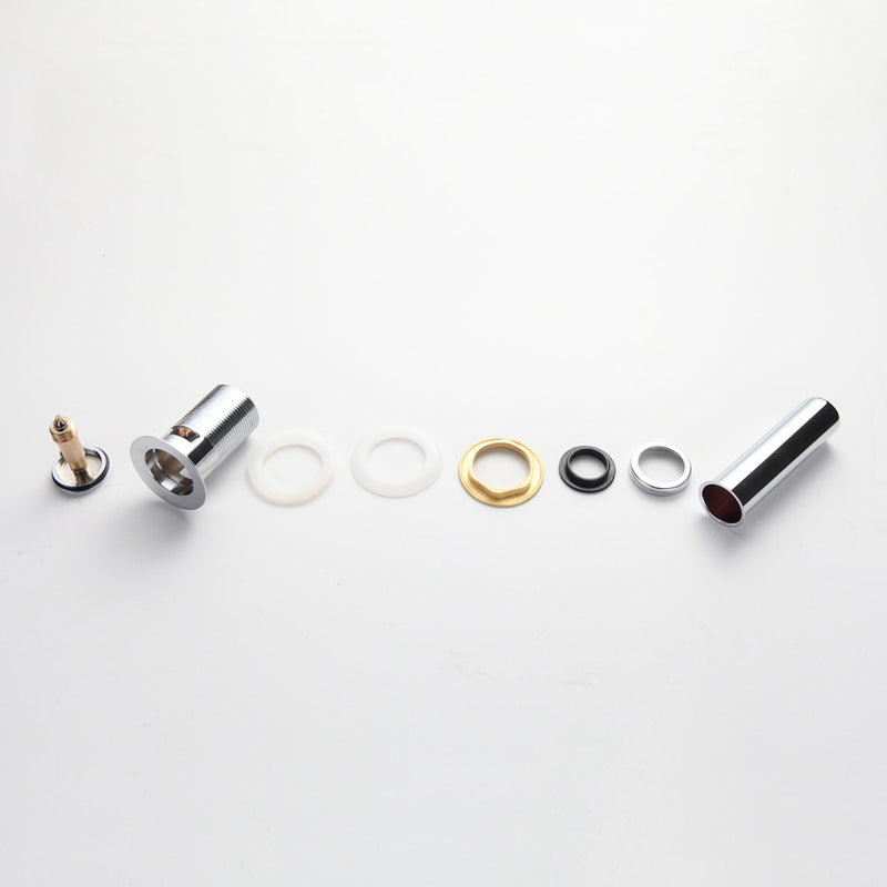 Bathroom Sink Pop Up Drain Assembly Faucet Vessel Basin Sink Drain Stopper Strainer w/ Overflow