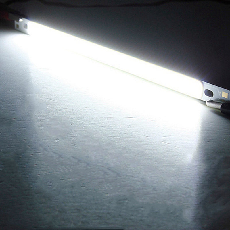 10pcs LUSTREON Pure White High Power 10W COB LED Chip Light DC12-14V for DIY 200x10MM Lamp