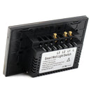 AC 110V-240V 1 Way 2 Gang Crystal Glass Remote Panel Touch LED Light Switches Controller With Remote