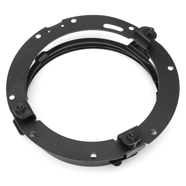 7 Inch Round LED Motorcycle Headlight Mounting Bracket Black For Harley Davidson