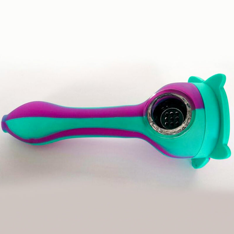 Cartoon Owl Silicone Duct Smoldering T obacco with Cap Herbal Holder Shisha h ookah Pipes